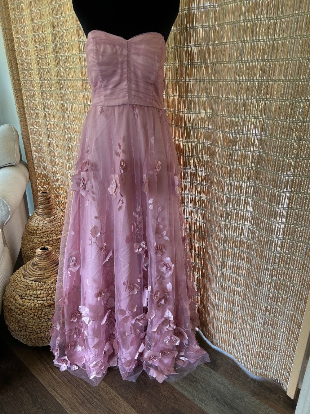 NWT BCX Junior gown color: Dusty Rose